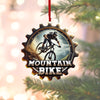 Maxcorners Mountain Bike Ornament, Unique Gifts For Bike Riders, Acrylic Ornament, Christmas Tree Decoration