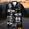 Maxcorners Personalized Route 66 100 Years Classic Car Hawaiian Shirt
