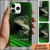 Maxcorners Fishing Phone Case Realistic Fish Artwork Custom Name Phone Case