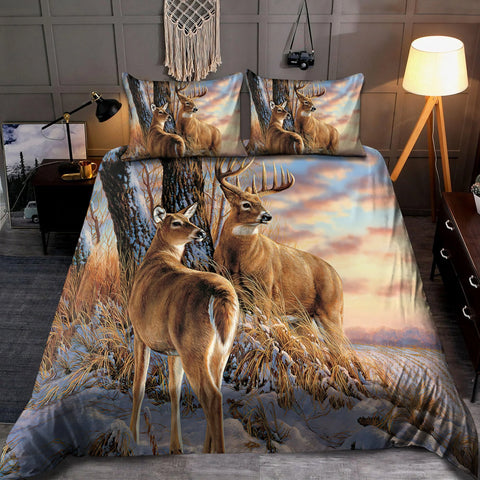 Maxcorners Love Deer Bedding Set