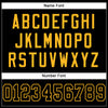Maxcorners Custom Black Black-Gold Mesh Authentic Football Jersey LM2605