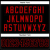 Maxcorners Custom Black Black-Red Mesh Authentic Football Jersey LM2605