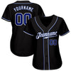 Maxcorners Custom Black Royal-White Authentic Baseball Jersey LM2605