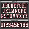 Maxcorners Custom Black White-Red Mesh Authentic Classic Football Jersey LM2605