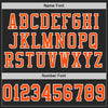 Maxcorners Custom Black Orange-White Mesh Authentic Football Jersey LM2605