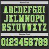 Maxcorners Custom Black Neon Green-White Mesh Authentic Football Jersey LM2605