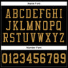 Maxcorners Custom Black Old Gold Mesh Authentic Football Jersey LM2605