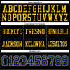 Maxcorners Custom Black Royal-Yellow Authentic Football Jersey LM2605
