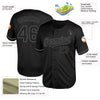 Maxcorners Custom Black Steel Gray Mesh Authentic Throwback Baseball Jersey LM2605