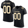 Maxcorners Custom Black Cream Mesh Authentic Football Jersey LM2605
