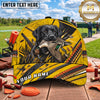 Maxcorners Yellow Labrador Clay Target Shotgun Trap Shooting Personalized Name 3D Cap