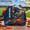 Maxcorners Navy Blue Labrador Shotgun Shells Trap Shooting Personalized Name 3D Cap