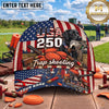 Maxcorners USA 250th Anniversary Labrador Trap Shooting Personalized Name 3D Cap