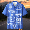 Maxcorners Personalized Route 66 100 Years Classic Car Hawaiian Shirt