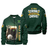 Maxcorners If You Drink Definitely Drive Golf And Beer Black Beer St Patrick's Day Green Golf Tops For Men, Golf Shirts For Men