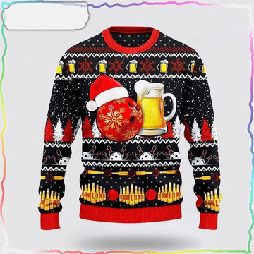 Maxcorners Bowling And Beer Lovers 3D Sweater