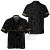 Maxcorners Bowling Pattern And Golden Hawaiian Shirt