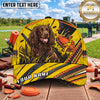 Maxcorners Yellow Labrador Clay Target Shotgun Trap Shooting Personalized Name 3D Cap