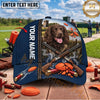 Maxcorners Navy Blue Labrador Shotgun Shells Trap Shooting Personalized Name 3D Cap