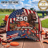 Maxcorners USA 250th Anniversary Labrador Trap Shooting Personalized Name 3D Cap