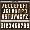 Maxcorners Custom Brown White-Old Gold Mesh Authentic Throwback Football Jersey LM2605