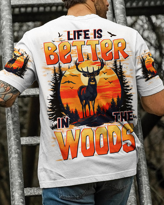 Maxcorners Life Is Better In The Woods Deer All Over Print LM1501