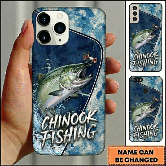 Maxcorners Vintage Lure Design Custom Name Fishing Phone Case