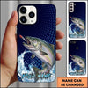 Maxcorners Dynamic Surface Feeding Design Custom Name Fishing Phone Case