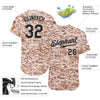 Maxcorners Custom Camo Black-Gray Authentic Salute To Service Baseball Jersey LM2605