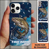 Maxcorners Fishing Phone Case Dynamic Water Motion Custom Name Phone Case