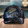 Maxcorners Ripped Metal Hook Design Custom Name Fishing Cap