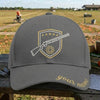 Maxcorners Trap Shooting Gold Shield Five Stars Shotgun Target Badge Personalized Classic Cap