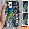 Maxcorners Fishing Fishing Legend Design Personalized Name Phone Case (12 Fish Species)