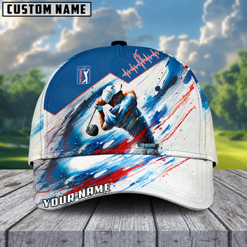 Maxcorners Power Swing 3D Golf Personalized Name Cap