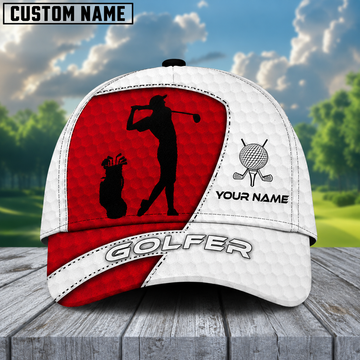 Maxcorners Cooler Golfer Premium Personalized Name All Over Printed Cap