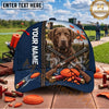 Maxcorners Navy Blue Labrador Shotgun Shells Trap Shooting Personalized Name 3D Cap