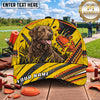 Maxcorners Yellow Labrador Clay Target Shotgun Trap Shooting Personalized Name 3D Cap