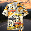 Maxcorners Personalized 1950s Chevy Bel Air Car Autumn Leaf Hawaiian Shirt