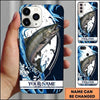Maxcorners Fishing Phone Case Dynamic Wave Artwork Custom Name Phone Case