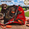 Maxcorners Red Black Labrador Shotgun Clay Target Trap Shooting Personalized Name 3D Cap