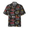 Maxcorners Colorful Hot Rod Pattern Hawaiian Shirt