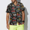 Maxcorners Colorful Hot Rod Pattern Hawaiian Shirt