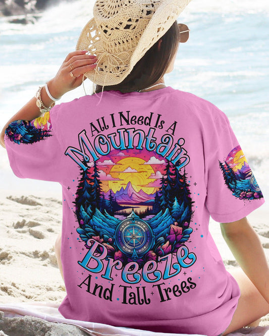 Maxcorners Mountain Breeze And Tall Trees Compass All Over Print LM2101