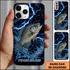 Maxcorners Dark Stormy Water Ripple Custom Name Fishing Phone Case