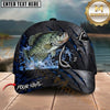 Maxcorners Ripped Metal Hook Design Custom Name Fishing Cap