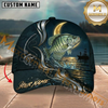 Maxcorners Moonlight Splash Design Custom Name Fishing Cap