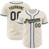 Maxcorners Custom Cream Royal-Gold Authentic Baseball Jersey LM2605