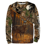 Maxcorners Deer Hunting Camouflage For Hunter Custom Name Shirt 3D All Over Printed Clothes