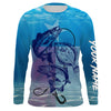 Maxcorners Texas Slam Fishing Redfish Customize Name 3D Shirts