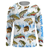 Maxcorners Pattern Freshwater Fishing Customize Name 3D Shirts